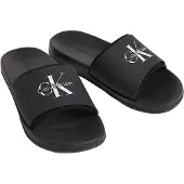 Calvin Klein Essential Slide Rubber Neo Triple Black Maat: 44 | Sandalen Outlet | Heren | Zwart