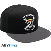 One Piece - Snapback Cap - Black & Grey - Skull