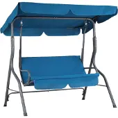 Casaria Hollywood Tuinschommel Blauw met Zonnedak