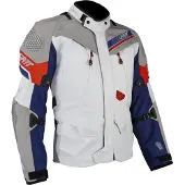 Leatt ADV DriTour 7.5 Royal Grijs Blauw Rood Waterdichte Textieljas Maat XL