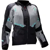 Leatt ADV Flowtour 5.5 dames motorfiets textiljas, donkergrijs/lichtgrijs, maat S