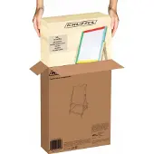 Kruzzel Dubbelzijdig magnetisch roterend krijt- en whiteboard - Inclusief accessoires