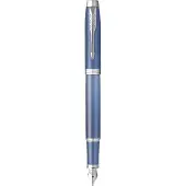 Parker IM Writing Rituals vulpen | Rustgevend blauw Afwerking met kleurverloop en verchroomde details | medium penpunt | blauwe inkt | geschenkverpakking