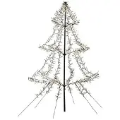 Lumineo Metalen kerstboom met verlichting | | 2 meter