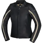 IXS Stripe dames motorjas, leer, zwart, maat 44