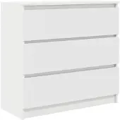 vidaXL Dressoir 80x35x76 cm spaanplaat wit