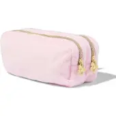 HEMA Etui 20x7x9cm fluffy met dubbele rits (roze)