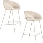 Zuiver Feston Barkrukken 65 cm Beige - Set van 2