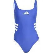 Adidas Sportbadpak '3-Stripes U-back' royal blue/koningsblauw / wit