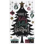 Peha Raamstickers kerst | | 47.5 x 24.5 cm (Kerstboom, 3D)