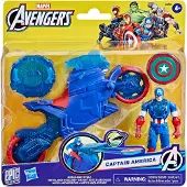 Marvel Avengers actiefiguur Captain America Shield-Shot Cycle motorfiets speelgoed.