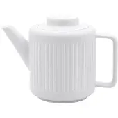 Bredemeijer - Theepot keramiek Skagen - 1,2 liter - Wit - Met theezeef