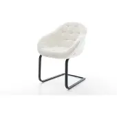 DELIFE Sledemodel Gaio-Flex bouclé zacht beige sledemodel vlak zwart