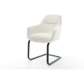 DELIFE Sledemodel Pejo-Flex bouclé zacht beige sledemodel vlak zwart pocketveer kern