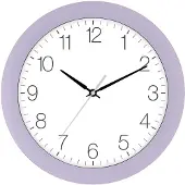 Eurotime Tijdsein gestuurde wandklok, lila