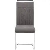 CARO-Möbel Eetkamerstoelen ERICA, set van 4 - donkergrijs
