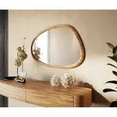 DELIFE Spiegel Cermin 90x60 cm Acacia Aura