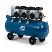 HBM stille compressor, 6PK, 150 liter