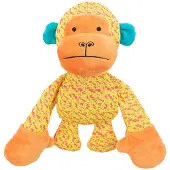 Trixie aap stof geel/oranje - 27x26x10,5 cm