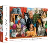 Trefl Katten Puzzel - 1000 Stukjes Legpuzzel - Vanaf 12 jaar