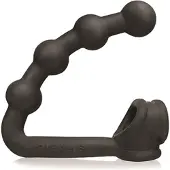 Oxballs - Buttballs - Rekbare Cocksling met Buttplug - Siliconen & TPR - Zwart
