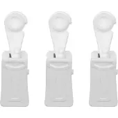 Mardom - Plafondrail Clip - 20 Stuks - Wit - Met Rol