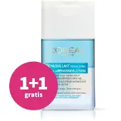 L'Oréal 1+1 Gratis: Dermo Expertise Waterproof Oogreinigingslotion 125 Ml