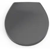 Aquazuro Wc-bril - Duroplast - Softclose - Verstelbaar - Quick Release - Donkergrijs
