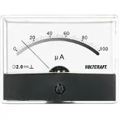 Voltcraft AM-86X65/100µA AM-86X65/100µA Inbouwmeter AM-86X65/100µA/DC Draaispoel