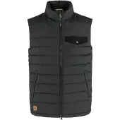 Fjällräven - Greenland Down Liner Vest - Donzen bodywarmer S, zwart/grijs