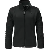 Schöffel Functionele fleece jas 'Leona3' zwart / wit
