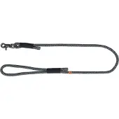 Trixie HONDENRIEM SOFT ROPE ZWART / GRIJS 100X1.3 CM