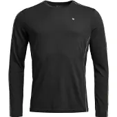 Ortovox - 185 Rock'N'Wool Long Sleeve - Merino-ondergoed L, zwart