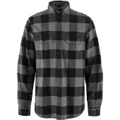 Fjällräven Overhemd Men Övik Heavy Flannel Shirt Black Grey-XL
