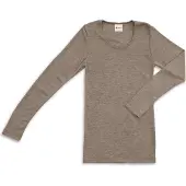 Engel - Women's Unterhemd L/S - Merino-ondergoed 42/44, bruin