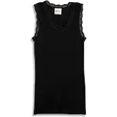 Engel - Women's Achselshirt mit Spitze - Merino-ondergoed 34/36, zwart