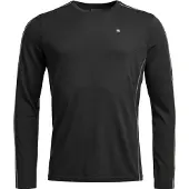 Ortovox - 185 Rock'N'Wool Long Sleeve - Merino-ondergoed M, zwart