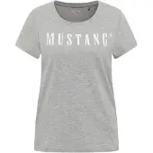 Mustang Shirt 'Alma' grijs gemêleerd / wit