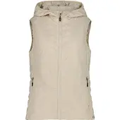 CMP - Women's Vest Fix Hood - Synthetische bodywarmer 34, beige