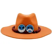 One Piece - Anime Hoed - Portgas D. Ace - oranje | Maat Standard