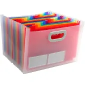 Exacompta Transparante A4 Organiser Map Set (4 Eenheden)