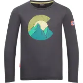 TROLLKIDS - Kid's Halsafjord Longsleeve - Longsleeve 176, grijs