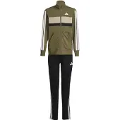 Adidas Trainingspak 'Seasonal Essentials Tiberio' olijfgroen / zwart / wit