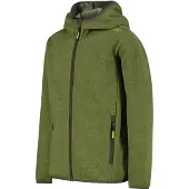 Campagnolo - Kid's Jacket Fix Hood - Fleecevest 116, olijfgroen