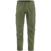 Fjällräven - Abisko Hybrid Trail Trousers Zip-Off - Trekkingbroek 56, groen