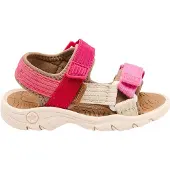 Bisgaard Open schoenen 'Nico' crème / framboos / lichtroze / donkerroze