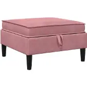 vidaXL Woonkamer Meubelset 5 st Roze Fluweel