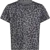Adidas Functioneel shirt 'SEASONAL ANIMAL PRINT SPORT' grijs / donkergrijs / zwart