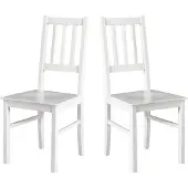 LeafDesign ESSZIMMERSTUHL - Set van 2 stoelen, model Bos 4 D, wit