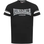 Lonsdale Shirt 'Creich' grijs / zwart / wit